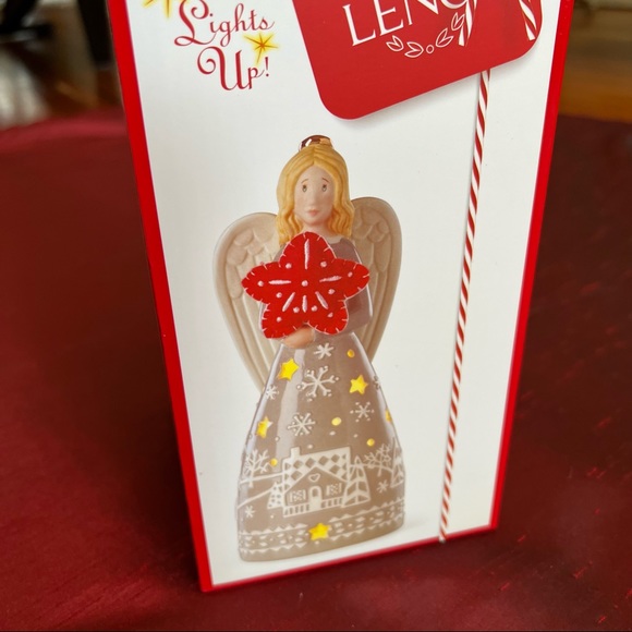 Lenox Festive Folk Light Angel Figurine - Picture 5 of 10